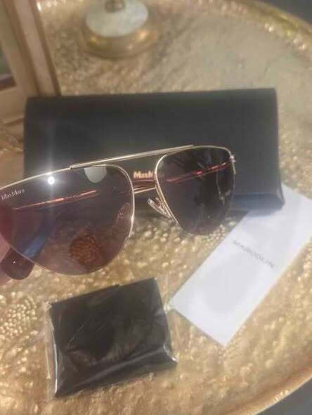 Max Mara Aviator Sunglasses. New!
